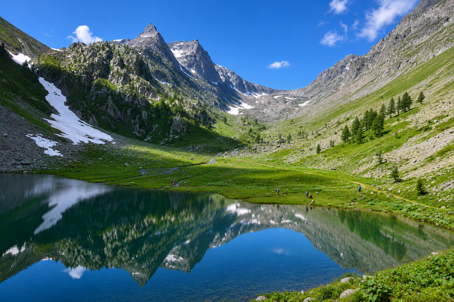 San Bernolfo et le lac du Laus